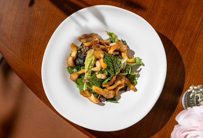 Салат с хрустящими вешенками