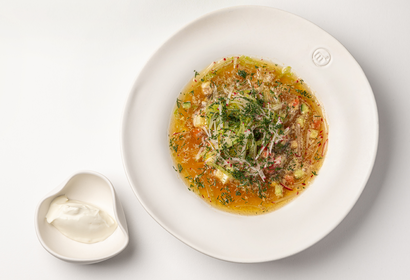 Мясная окрошка