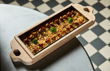 Жареные лисички с печёным рисом