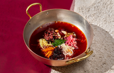Борщ с копчёной грудинкой и черносливом