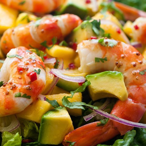 ТОП-16 салатов с креветками и авокадо: вкусные и простые рецепты